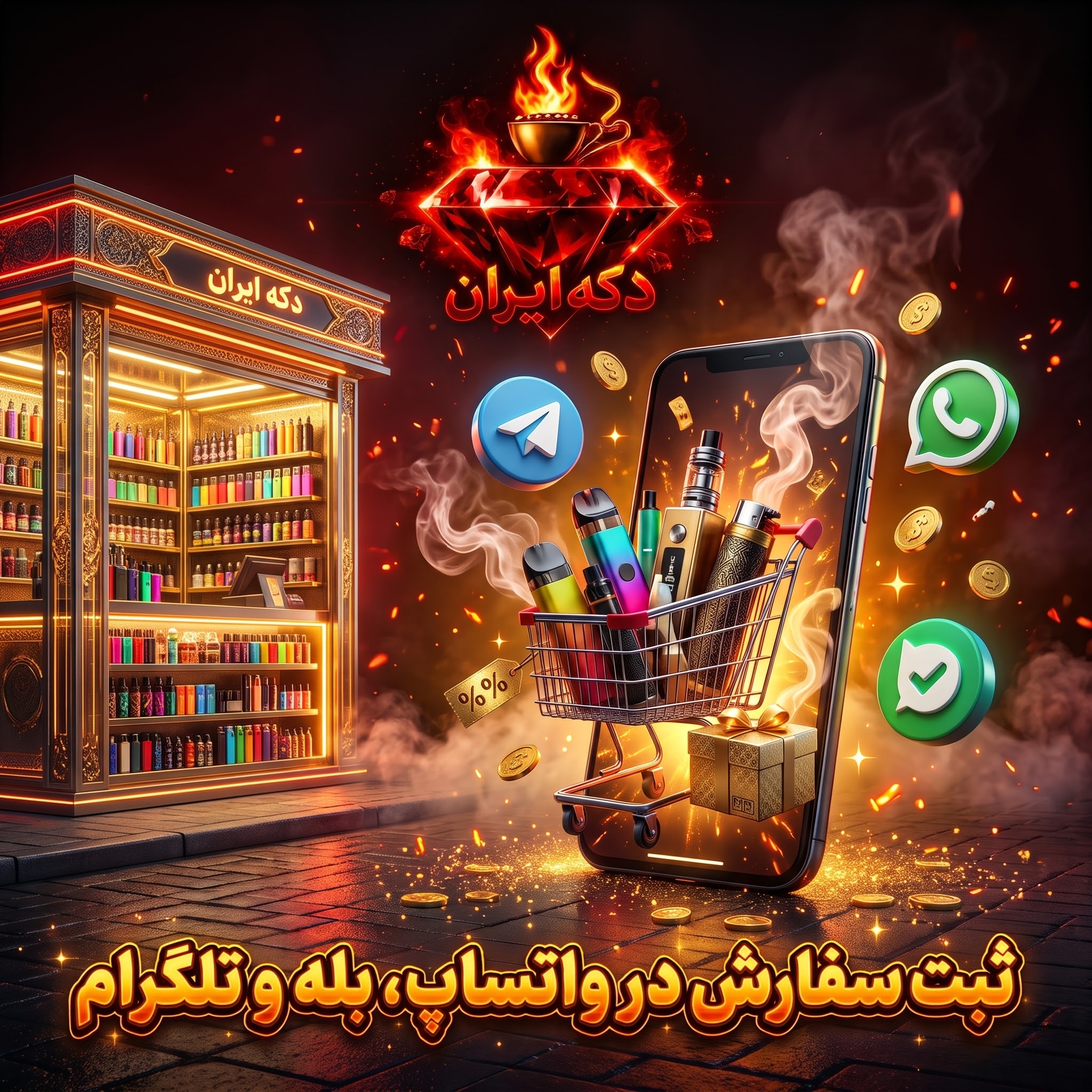میخوای سفارش بدی؟ یه پیام بده، با تخفیف ویژه تحویل بگیر!