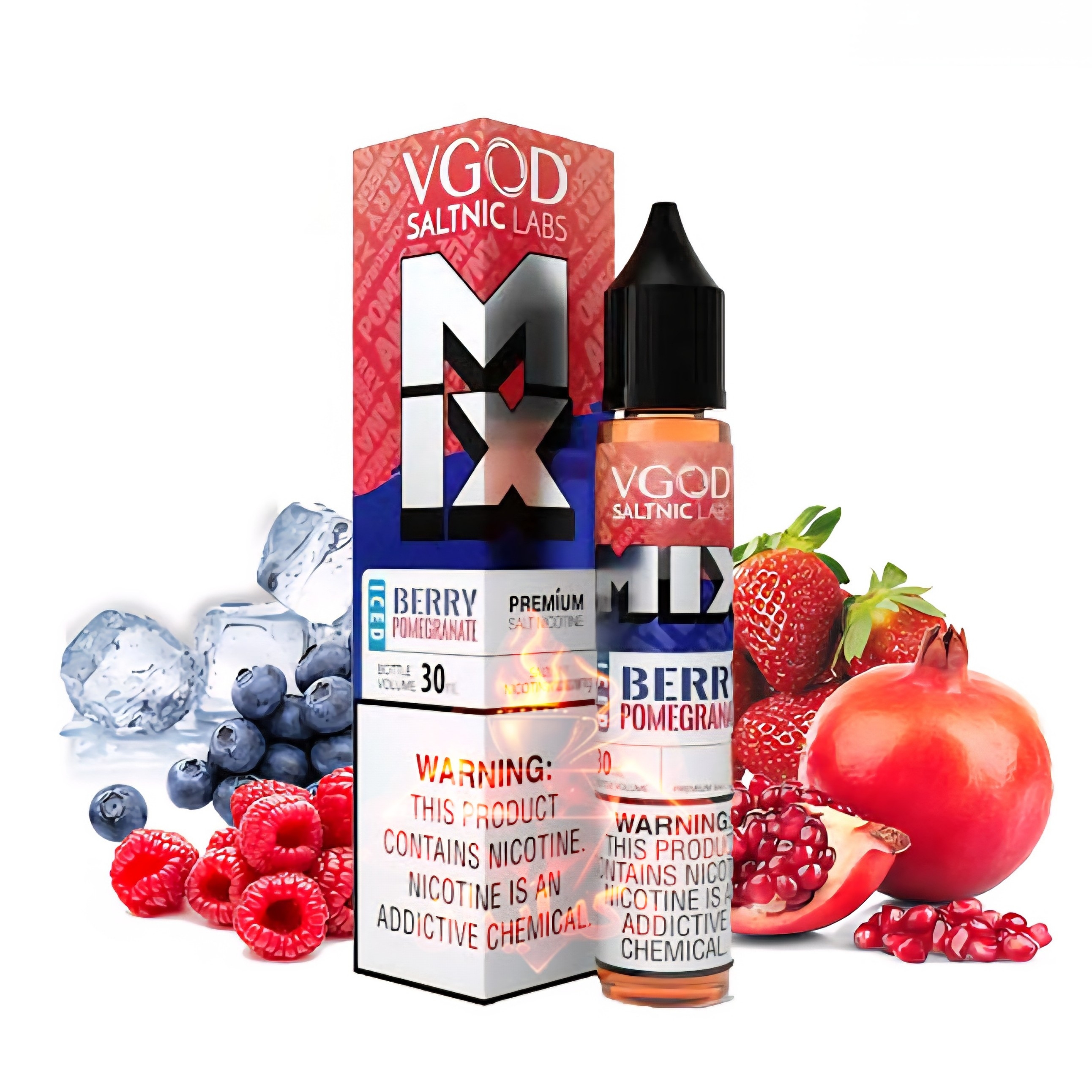 سالت ویگاد میکس ۵۰ انار بری یخ vgod 50 mix pomegranate berry iced
