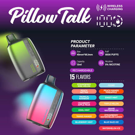 پاد یکبار مصرف8500پاف|pillow talk vape