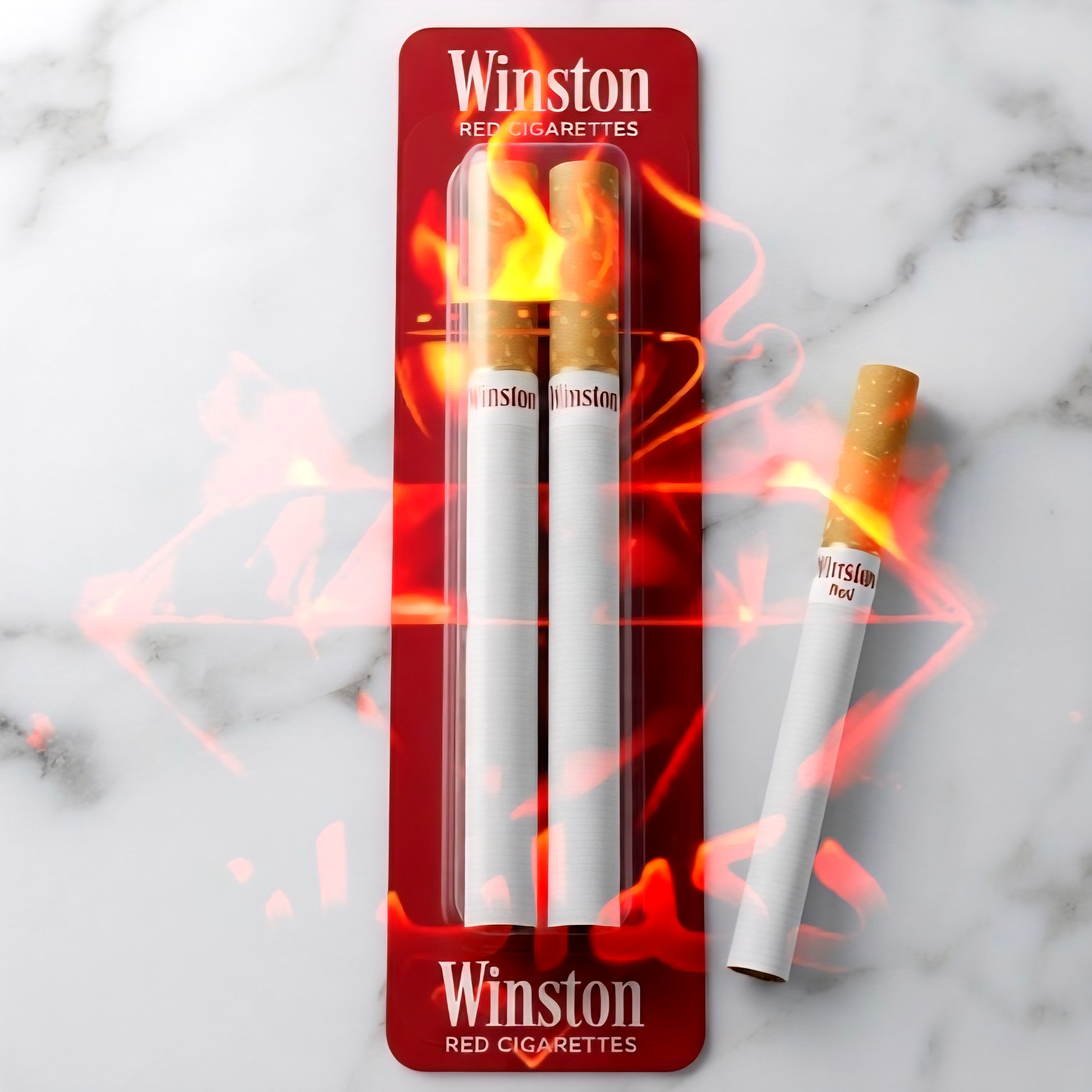 وینستون اصلی دو نخی قرمز المانی Winston red German
