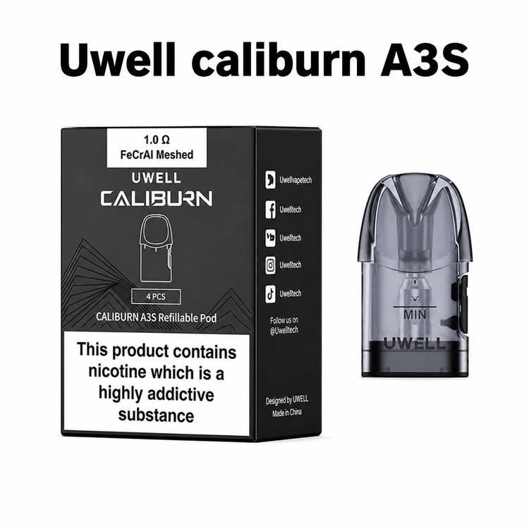 کارتریج کالیبرن ای 3 اس یوول | Uwell Caliburn A3S Pod Cartridge