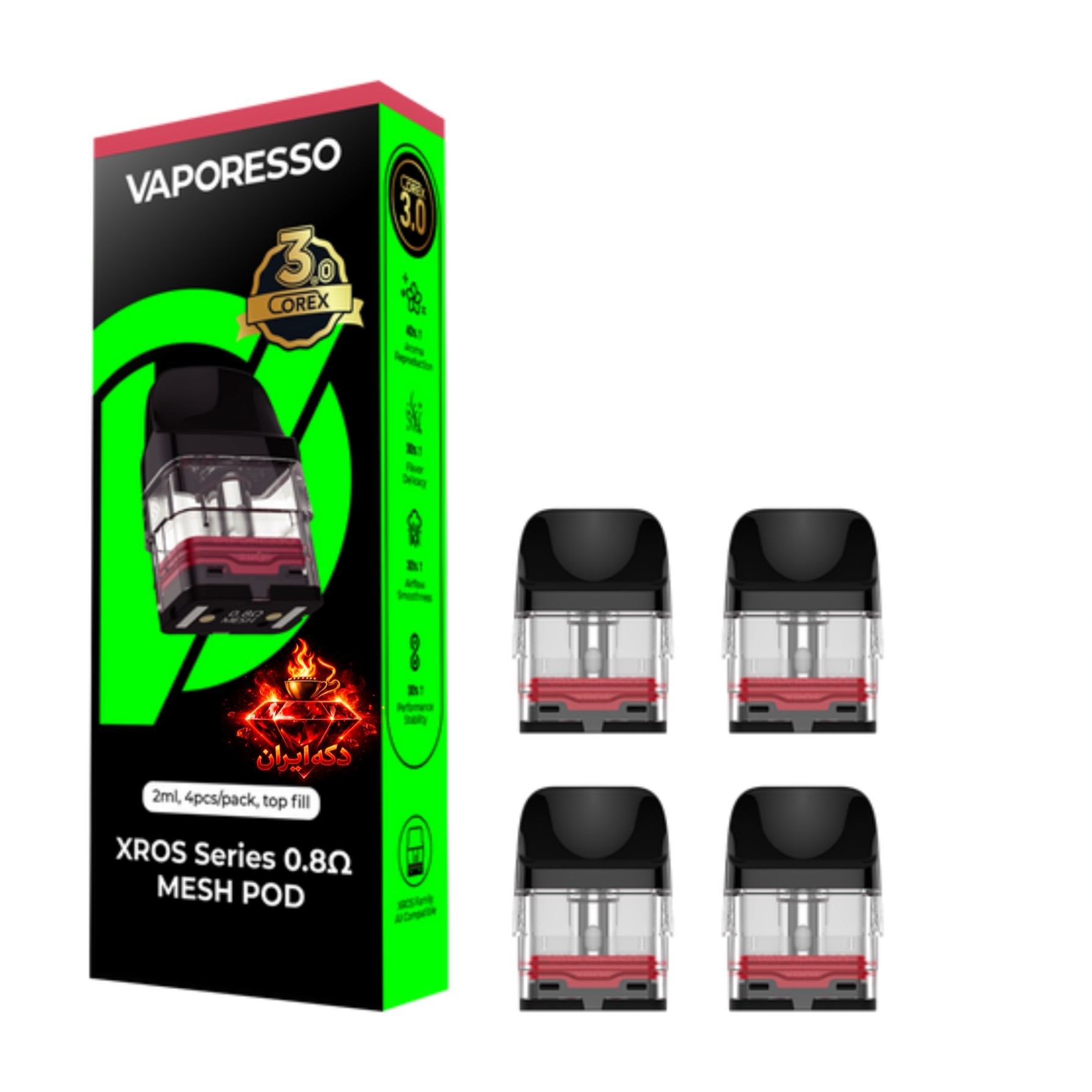 کارتریج ۳ml ویپرسو ایکس راس  | Vaporesso 3ml XROS Series Pod