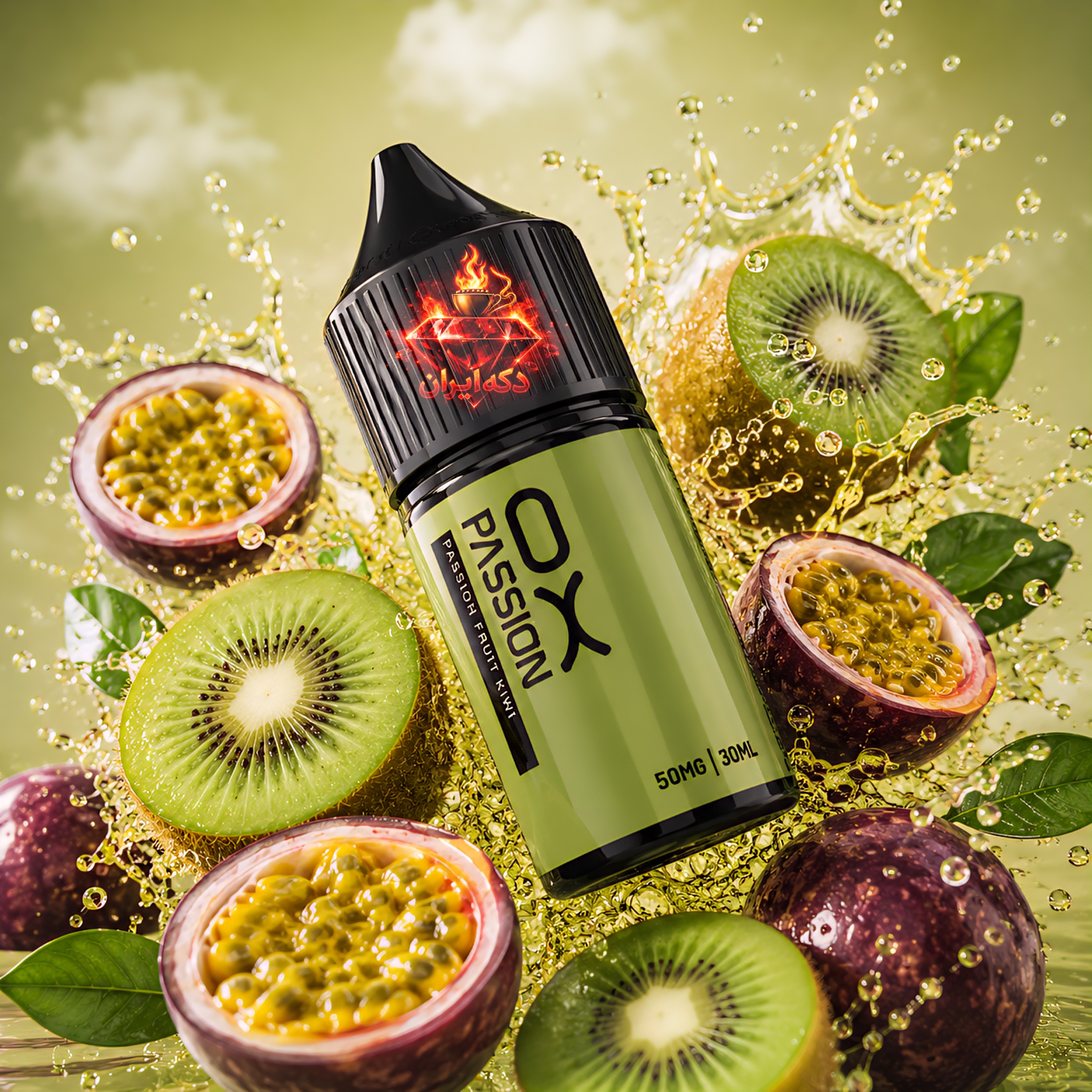 سالت اکسوا ۵۰ پشن فروت کیوی oxva 50 Passionfruit kiwi
